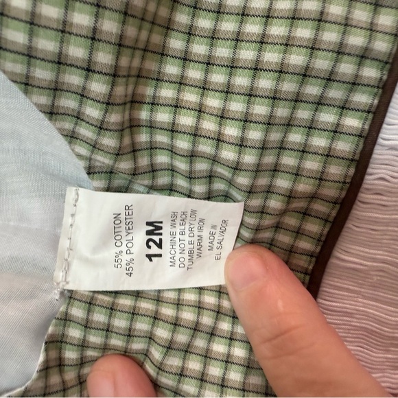 New Gingham Smocked Longalls - Picture 9 of 9